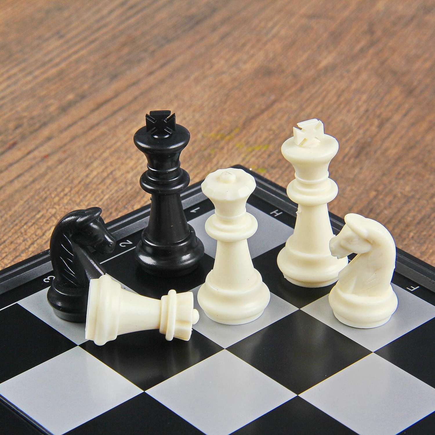 Настольная игра Sima-Land 3 в 1 «Классика» шахматы шашки нарды магнитная доска 25х25 см - фото 12