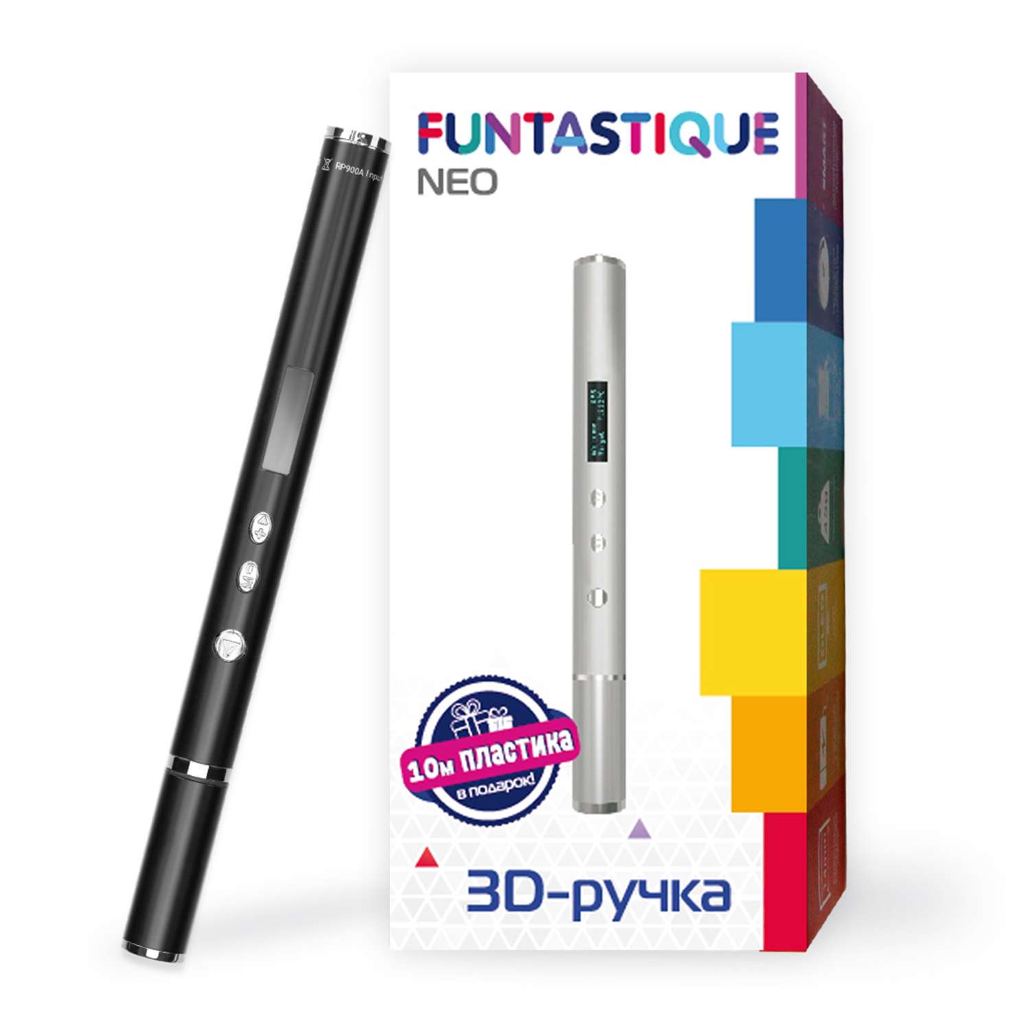 3D-ручка FUNTASTIQUE Neo черная - фото 2