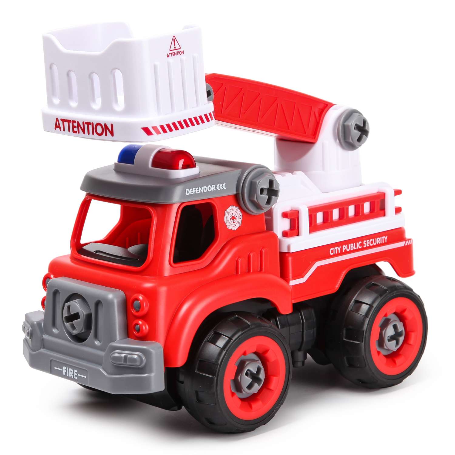 Модель сборная Mobicaro Пожарная машина с шуруповертом-двигателем 7128672 7128672 - фото 3