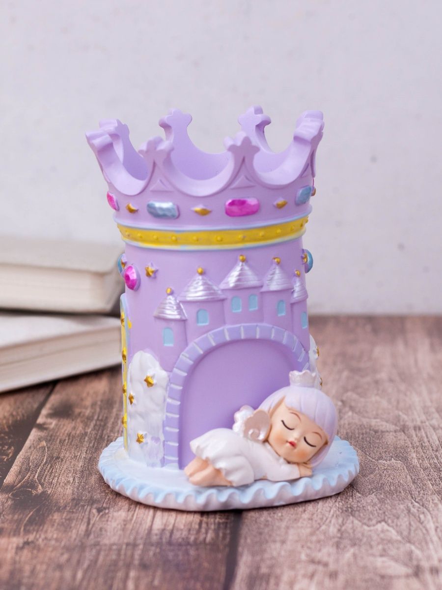 Подставка для канцелярии iLikeGift Angel purple - фото 3