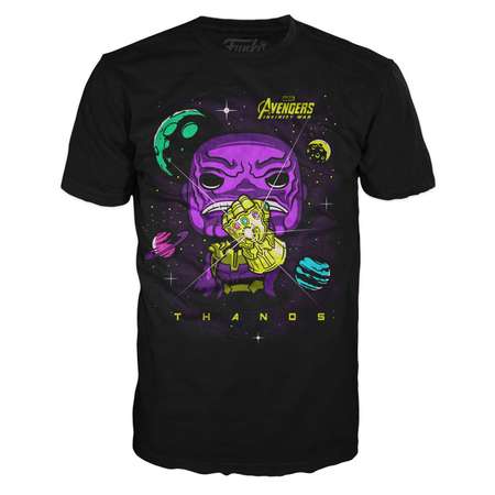 Набор фигурка+футболка Funko POP and Tee: Infinity War: Thanos размер-S
