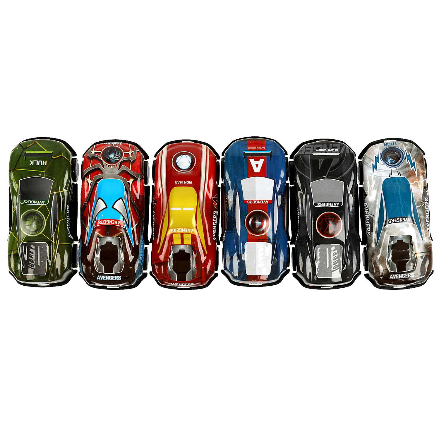 Машина металл ТЕХНОПАРК Road Racing набор супергерои 6 шт в ассортименте 358698 - фото 2
