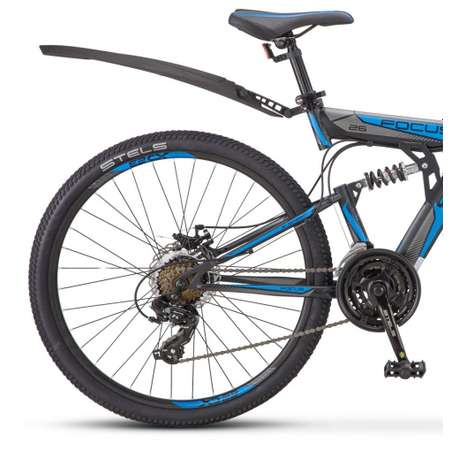 Велосипед STELS Focus MD 26 21-sp V010 18 Чёрный/синий