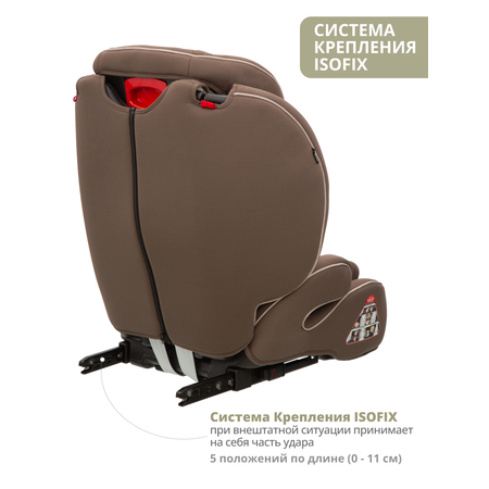 Автокресло JOVOLA MyWay ISOFIX группа 1+2+3 9-36 кг бежевый-коричневый