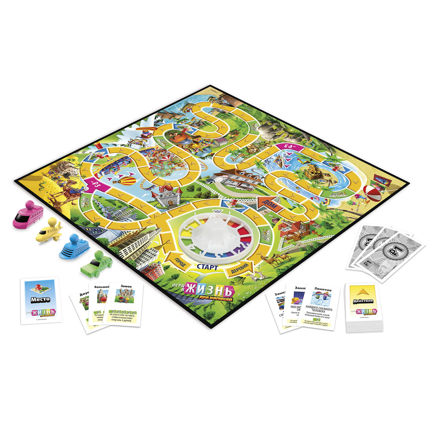 Игра настольная Hasbro Games Игра в жизнь Джуниор E6678121 купить по цене  499 ₽ в интернет-магазине Детский мир