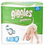 Подгузники Giggles Premium 6 32 шт.