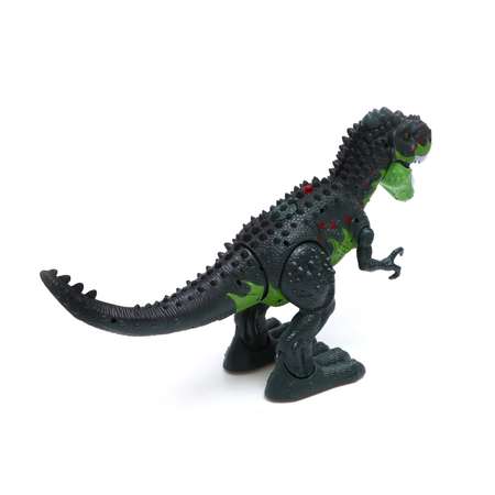 Динозавр Автоград радиоуправляемый Rex откладывает яйца эффект дыма световые и звуковые эффекты цвет зеленый