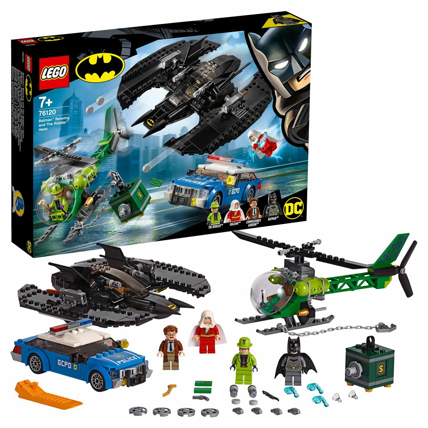 Конструктор LEGO DC Super Heroes Бэткрыло Бэтмена и ограбление Загадочника  76120