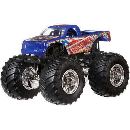 Машина Hot Wheels Monster Jam 1:64 Flashback Король Кранч новый дизайн FLW89