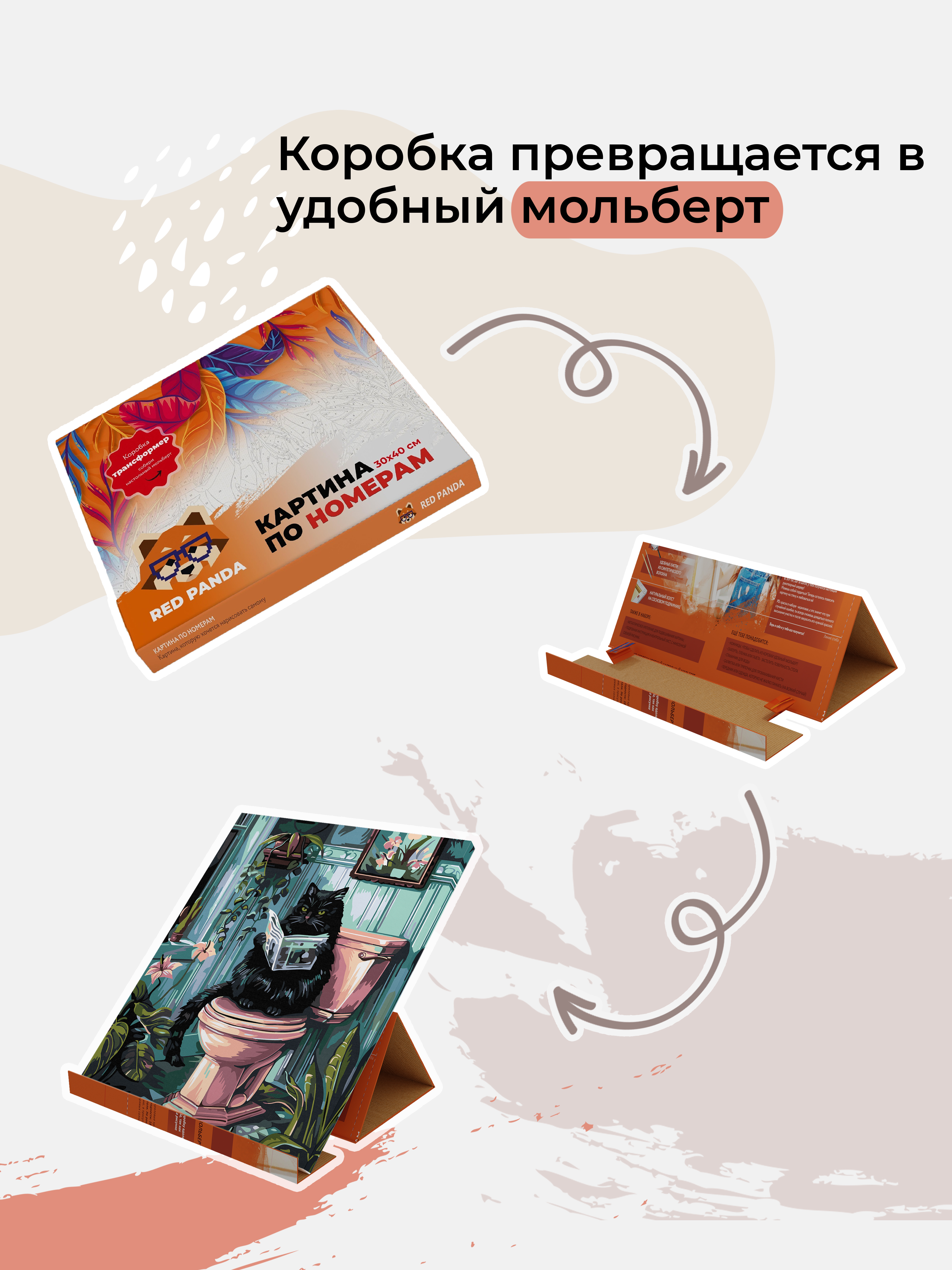 Картина по номерам Red Panda - фото 4