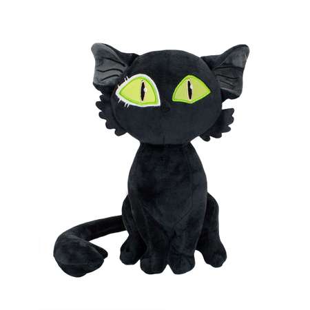 Мягкая игрушка Михи-Михи Котик с большими глазами черный 26см