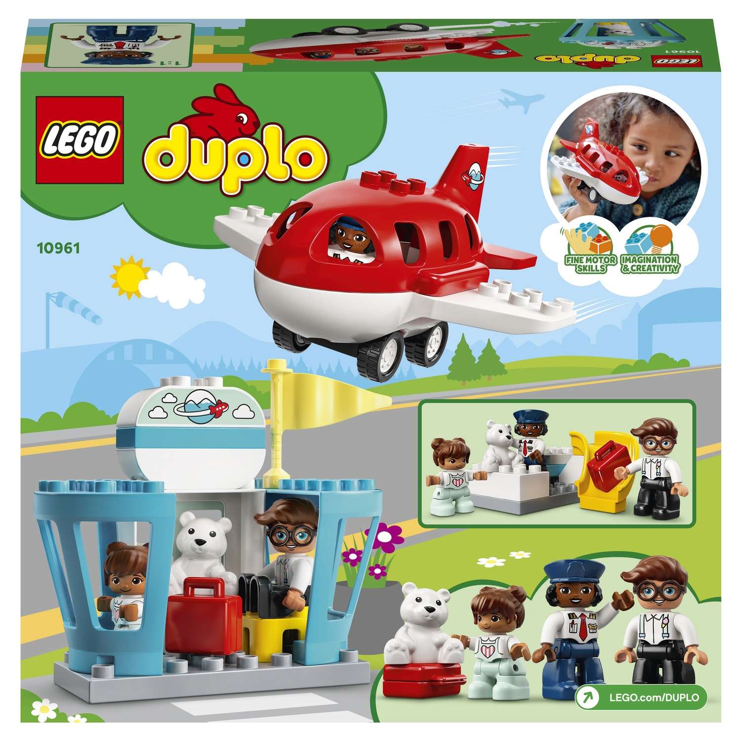 Конструктор LEGO DUPLO Town Самолет и аэропорт 10961 - фото 3