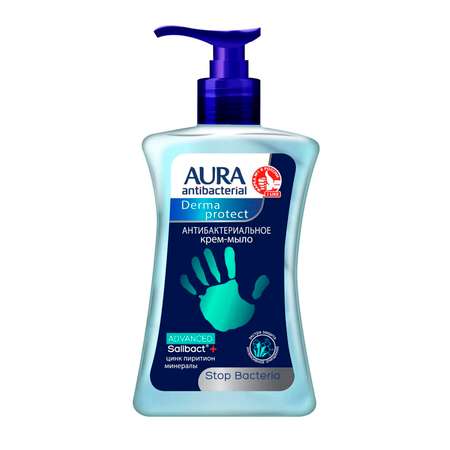 Крем-мыло AURA антибактериальное Derma Protect Advanced 250мл