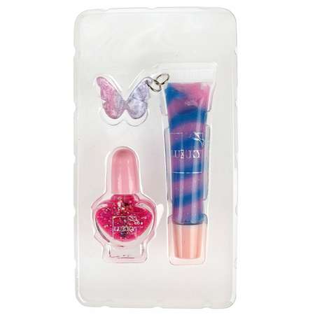 Косметический набор Lukky Beauty Duet блеск для губ и лак для ногтей фиолетовый