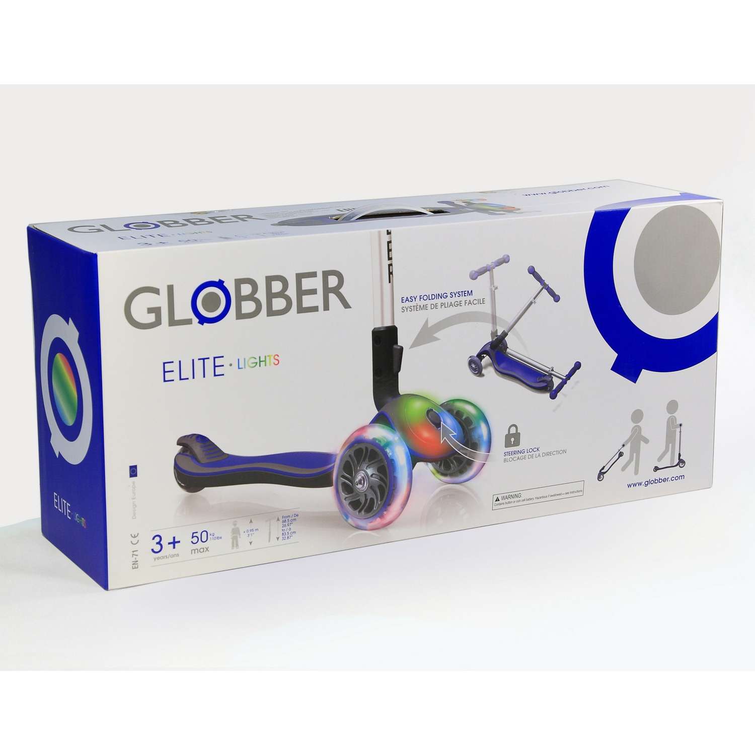 Самокат Globber Elite FL Синий - фото 2