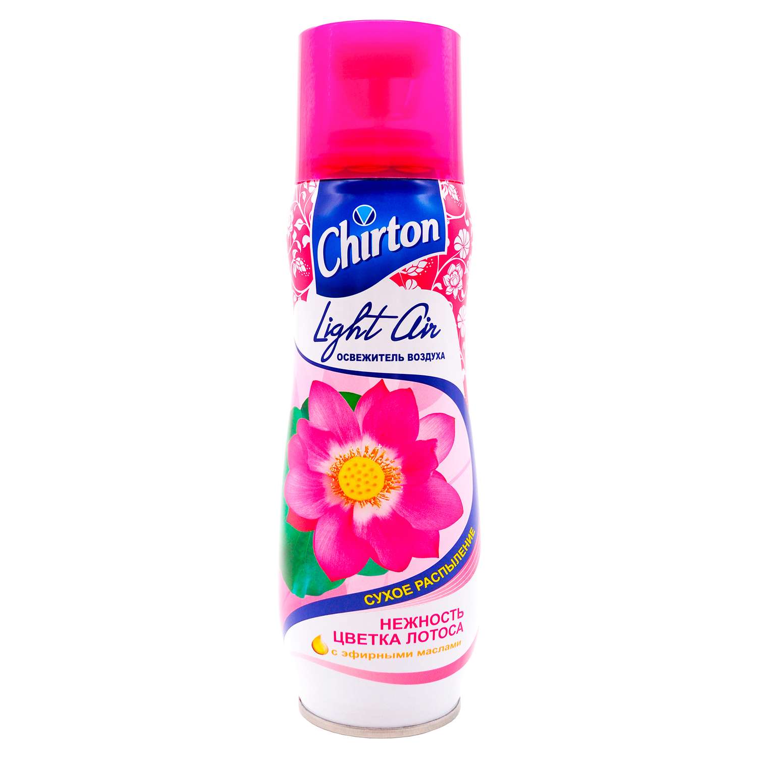 Освежитель воздуха Chirton для дома ванны туалета аэрозольный сухое распыление Light Air Нежность цветка лотоса 300мл - фото 1
