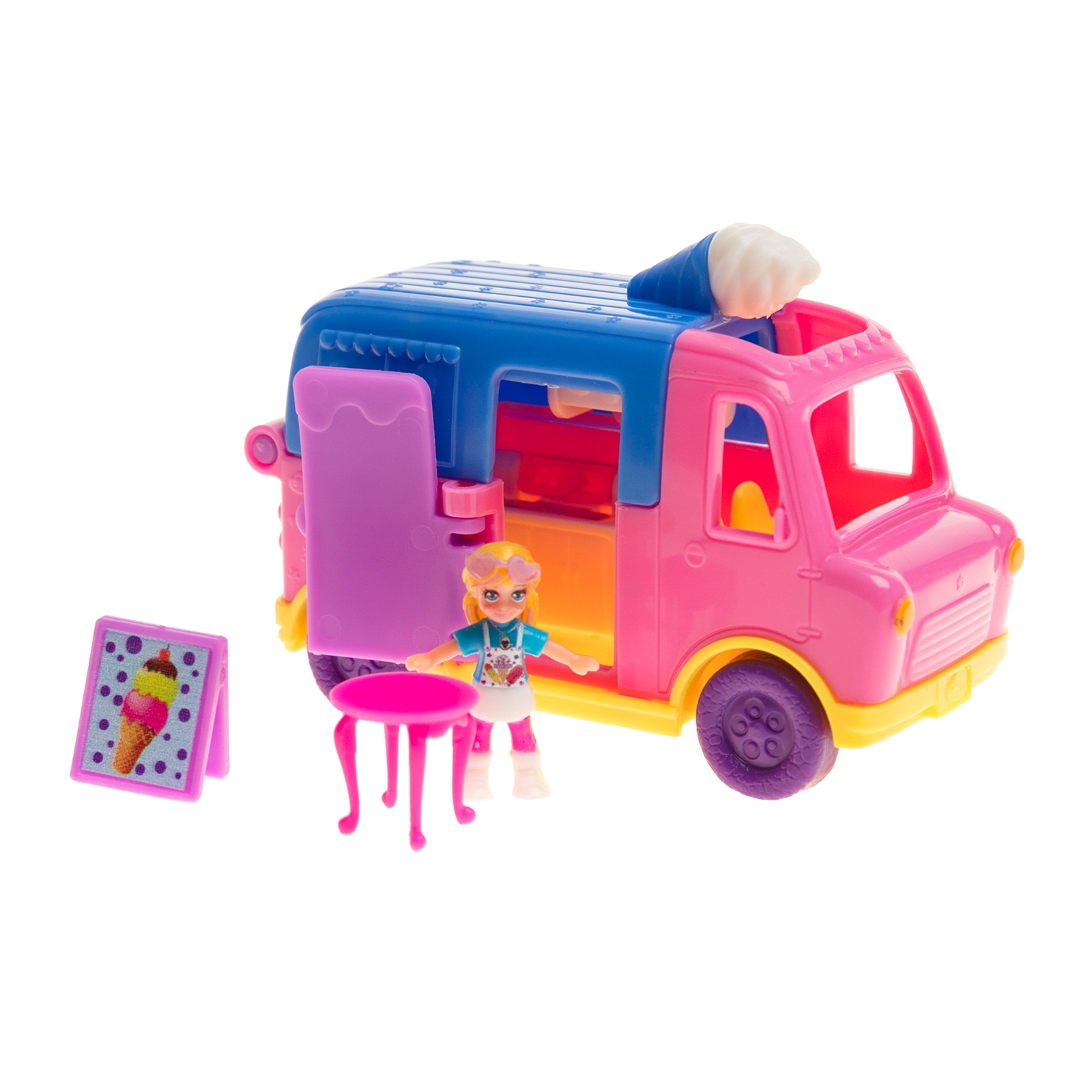 Грузовик POLLY POCKET мороженого GGC39 - фото 4