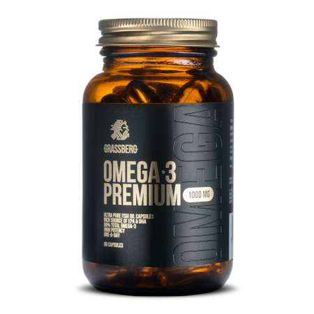 Омега Grassberg Omega 3 Premium 1000мг*60капсул