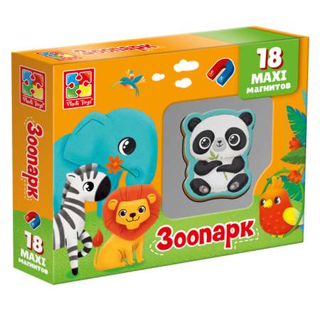 Магнитный набор Vladi Toys MAXI Зоопарк