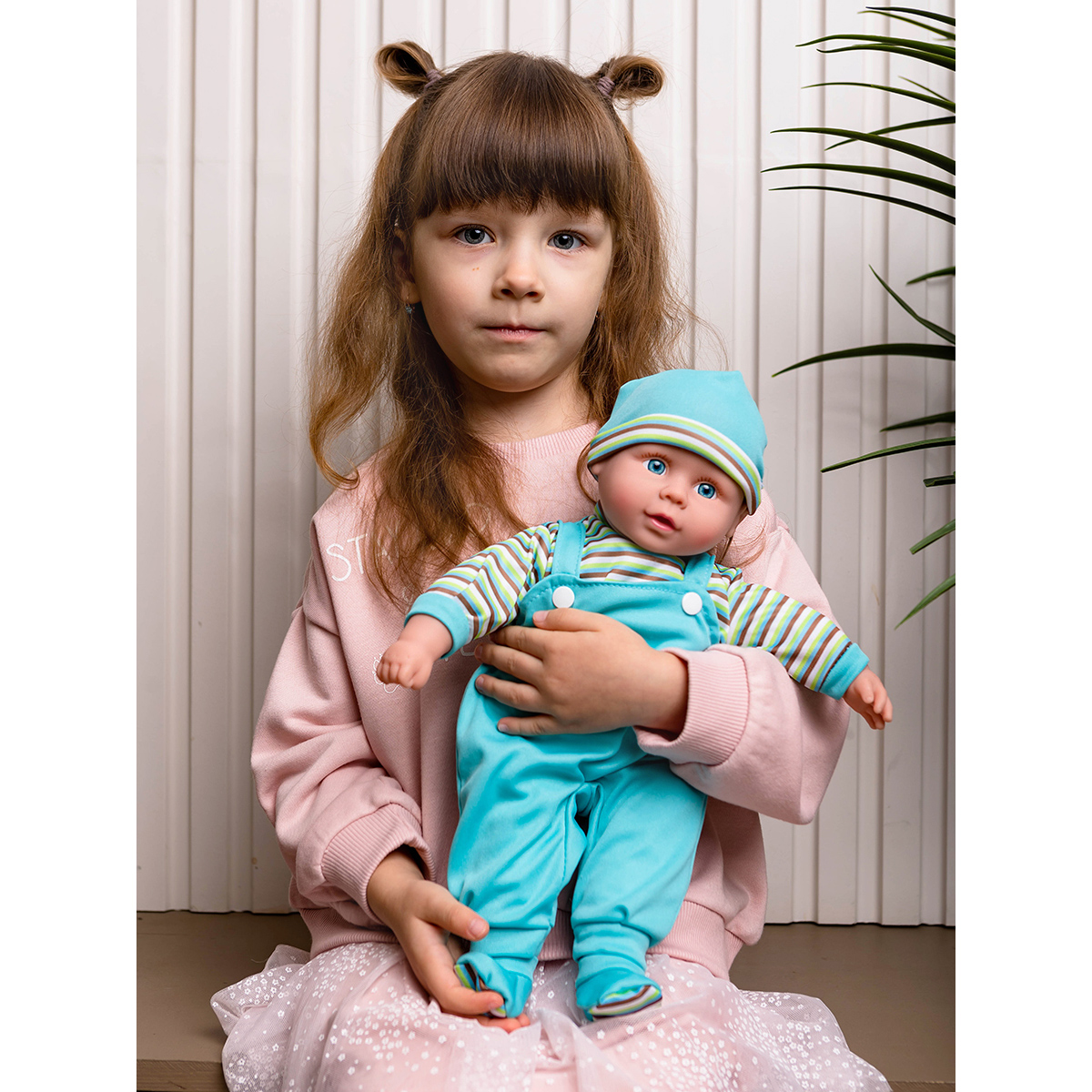 Пупс Lisa Doll в голубом костюме 40 см русская озвучка 97046 - фото 3