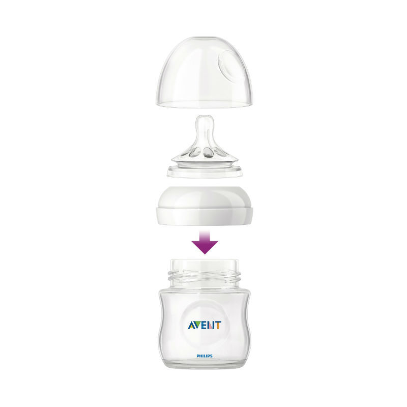 Бутылочка Philips Avent Natural стеклянная 0 мес+ 120 мл SCF671/17 - фото 2