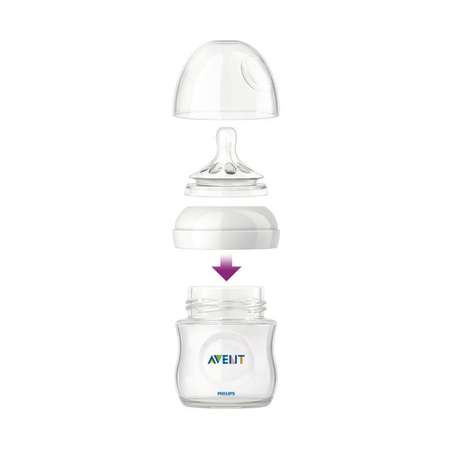 Бутылочка Philips Avent Natural стеклянная 0 мес+ 120 мл SCF671/17