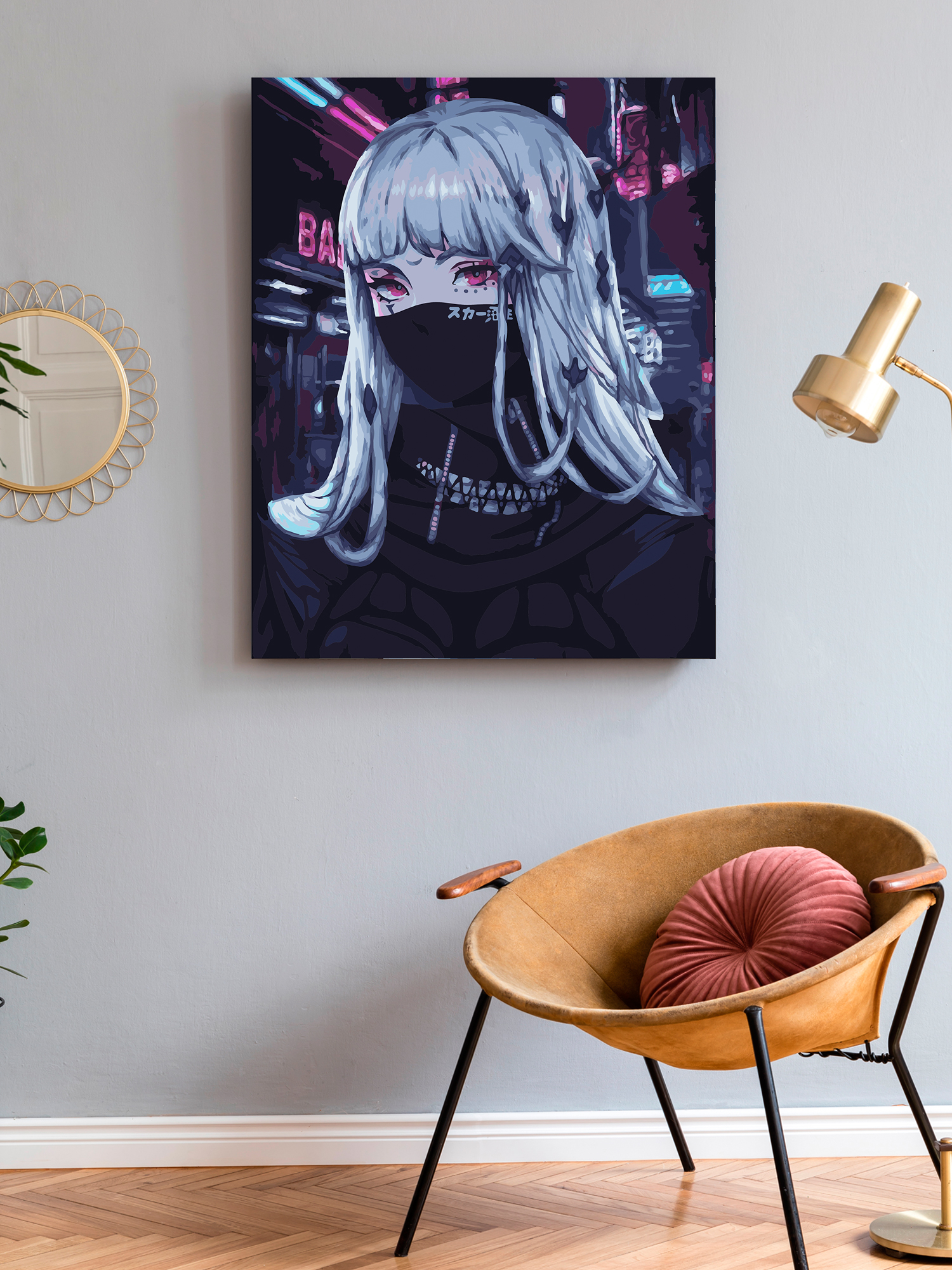 Картина по номерам Art on Canvas Девушка аниме холст на подрамнике 40*50 - фото 3
