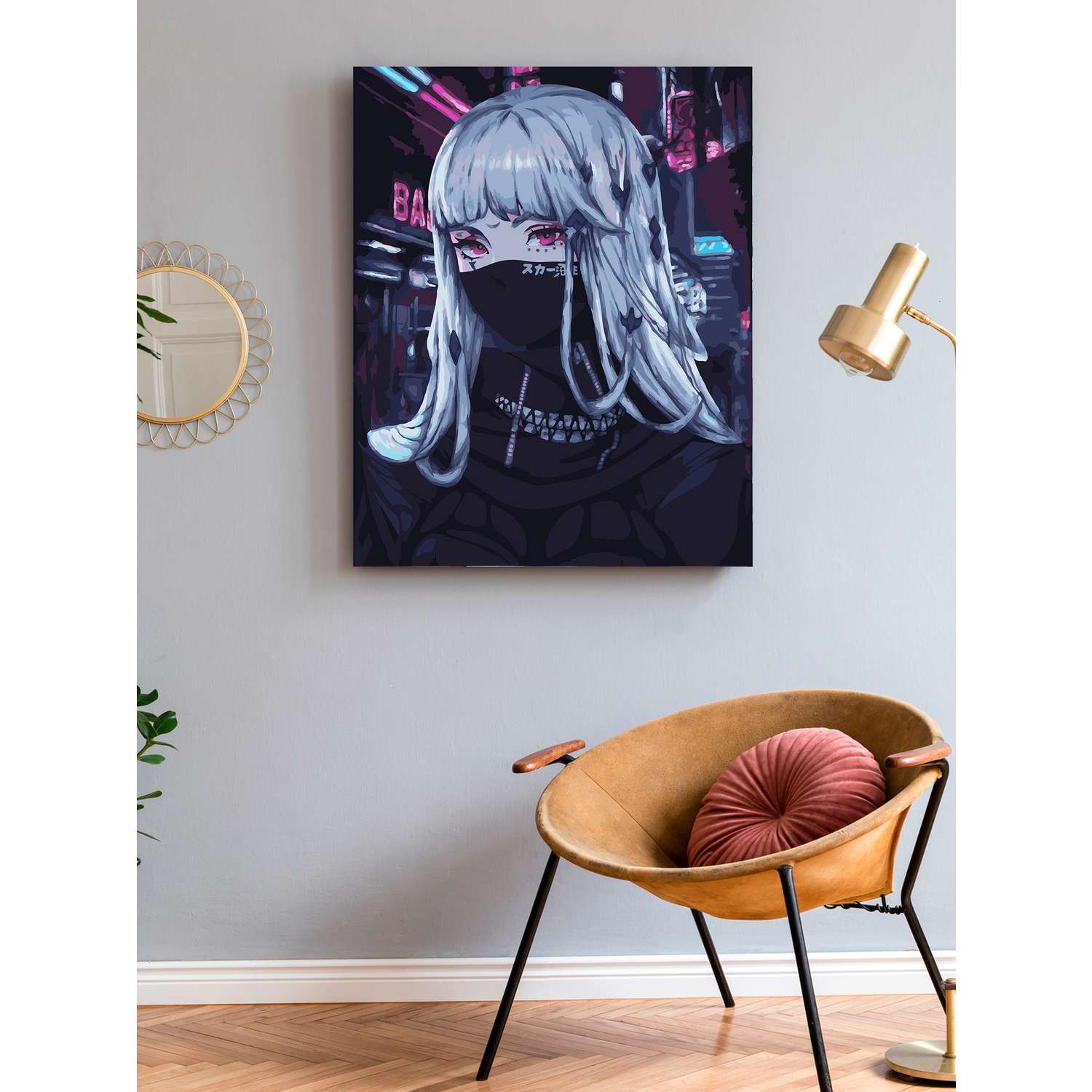 Картина по номерам Art on Canvas Девушка аниме холст на подрамнике 40*50 - фото 3
