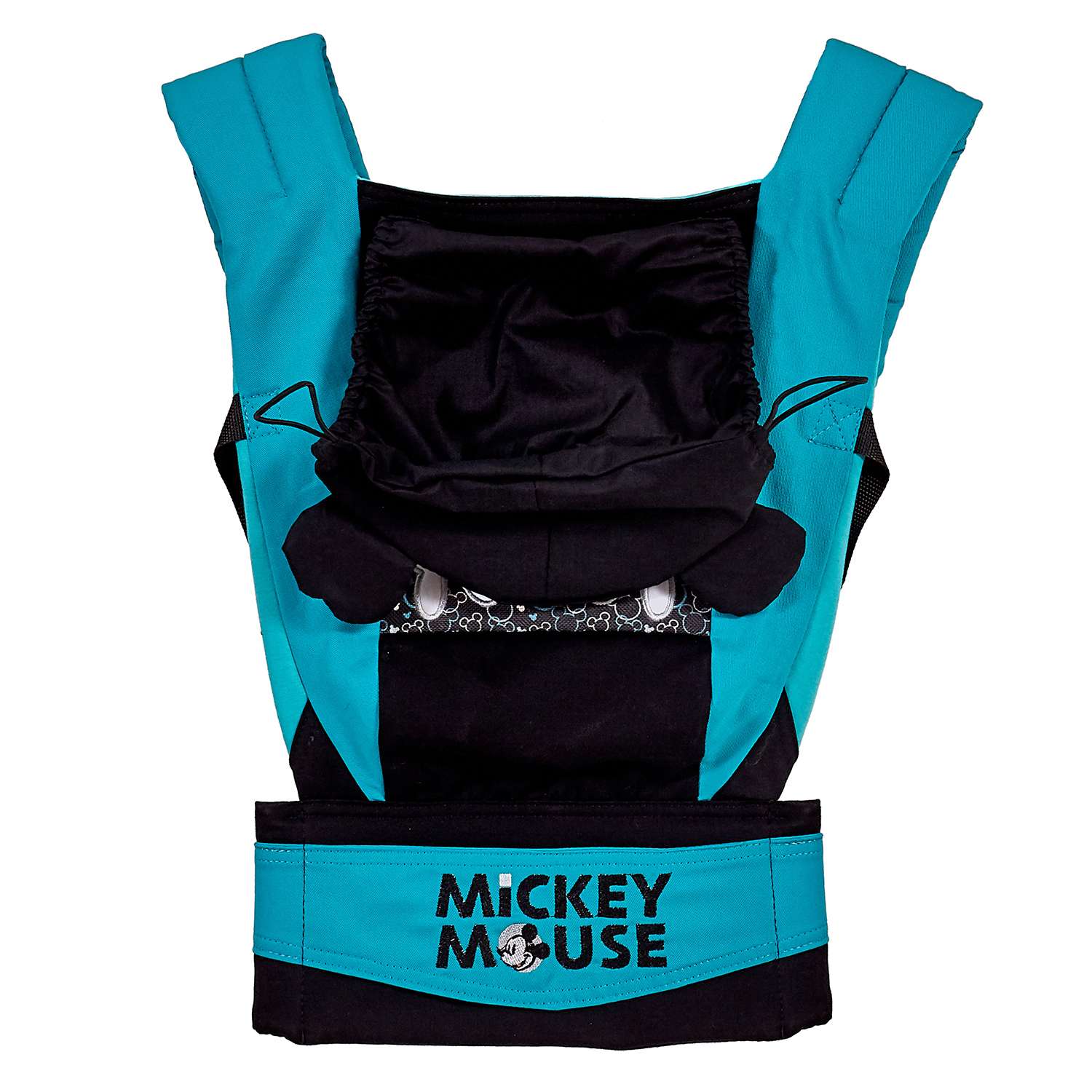 Рюкзак-кенгуру Polini kids Disney baby Микки Маус с вышивкой Черный - фото 8