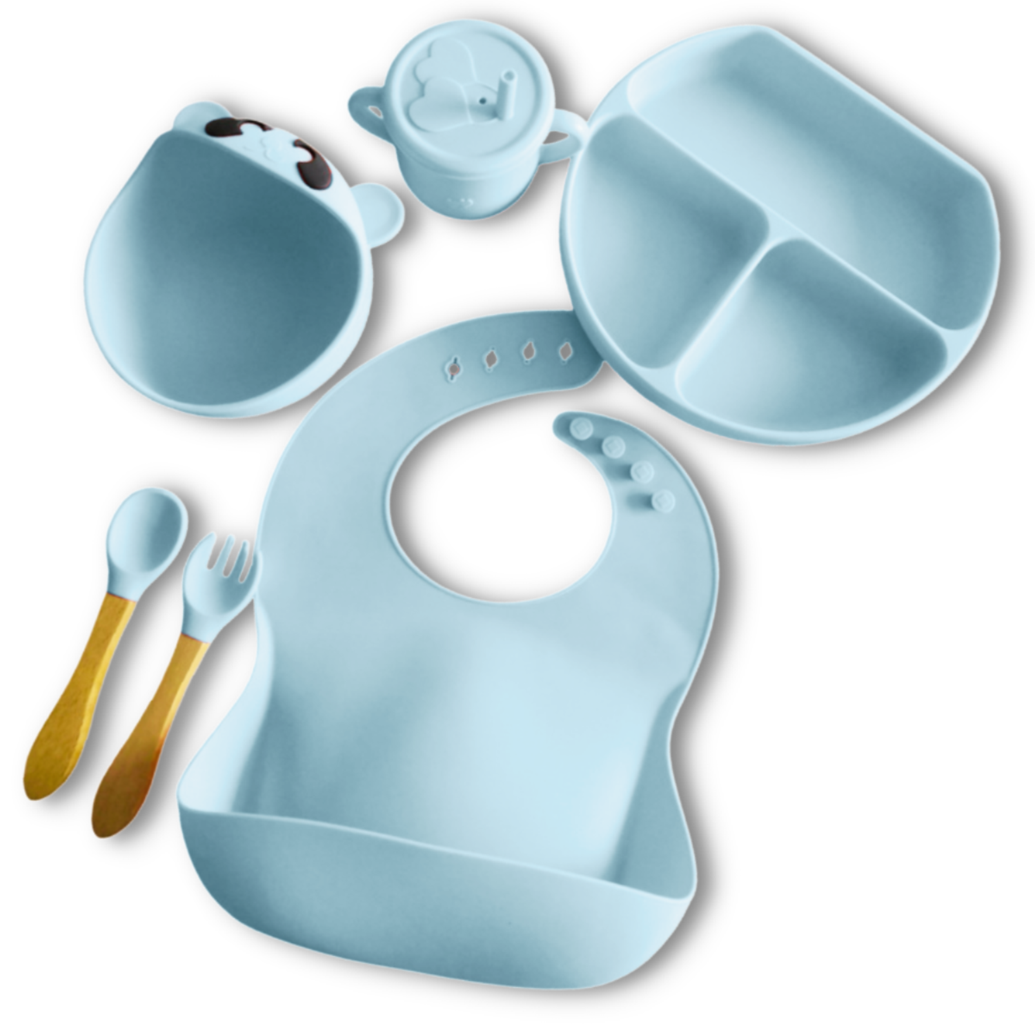 Набор детской посуды PlayKid голубой 2 - фото 1