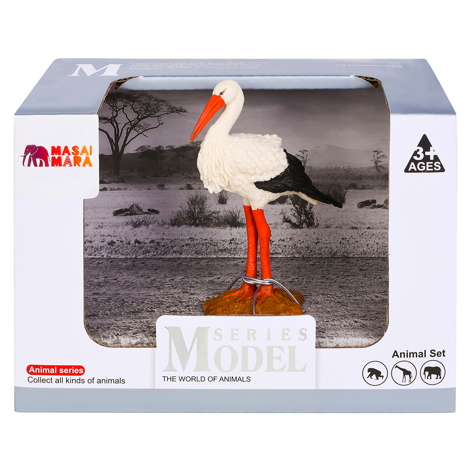 Игрушка фигурка Masai Mara Аист Мир диких животных MM211-152