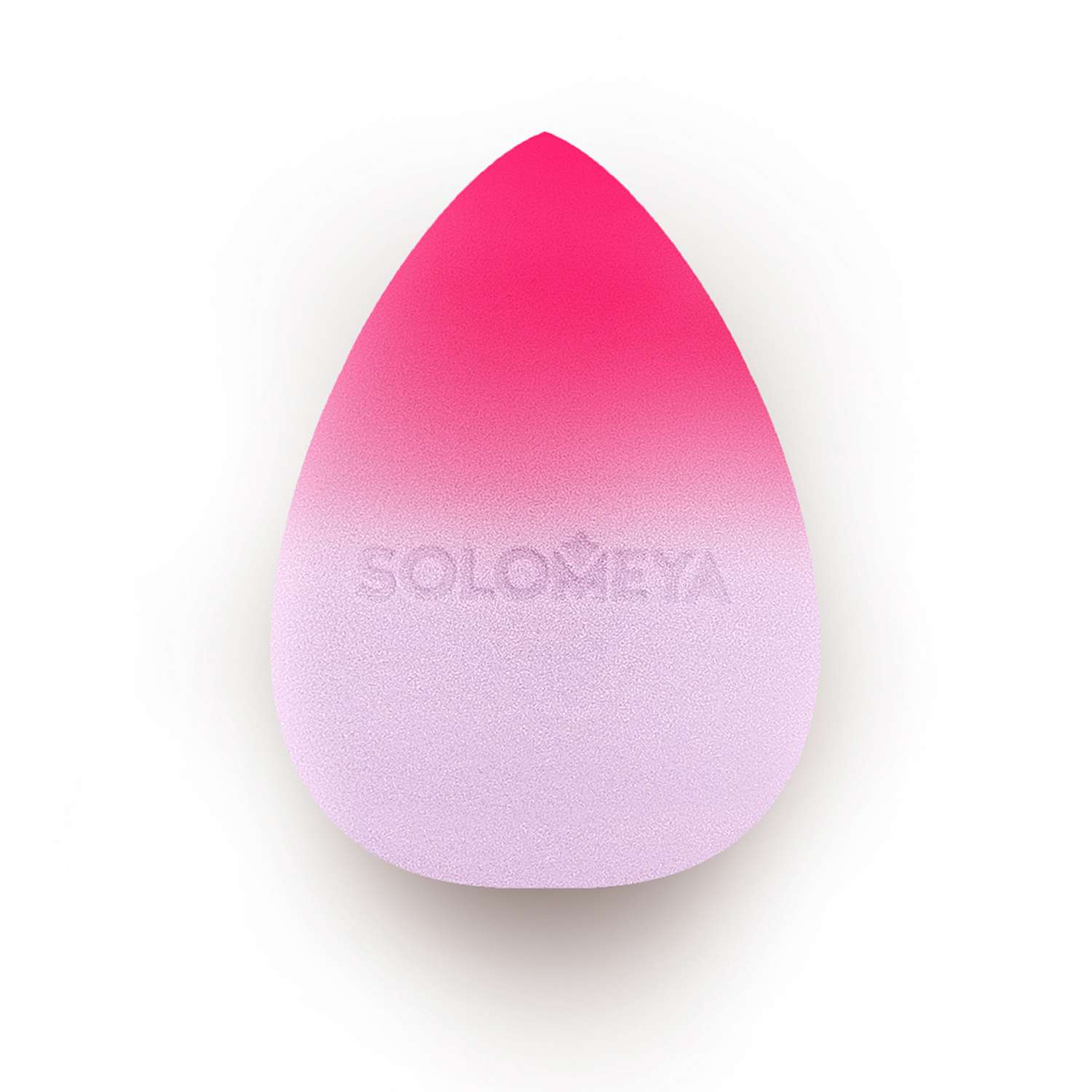 Спонж SOLOMEYA косметический для макияжа меняющий цвет Purple-pink в упаковке-яйцо - фото 2