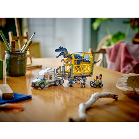 Конструктор LEGO Jurassic world Миссии динозавров: Транспортный грузовик с аллозавром 76966