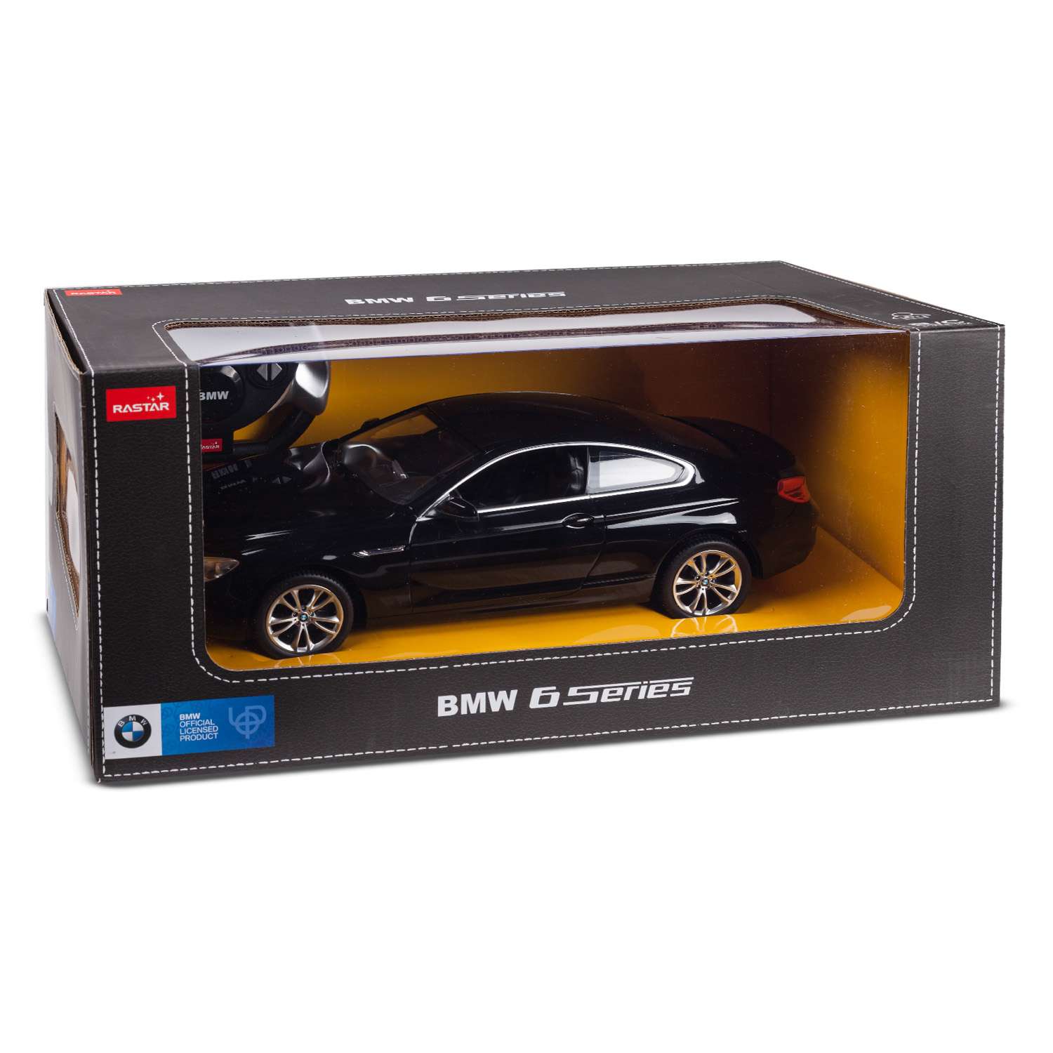 Машинка радиоуправляемая Rastar BMW 6 Series 1:14 черная - фото 3
