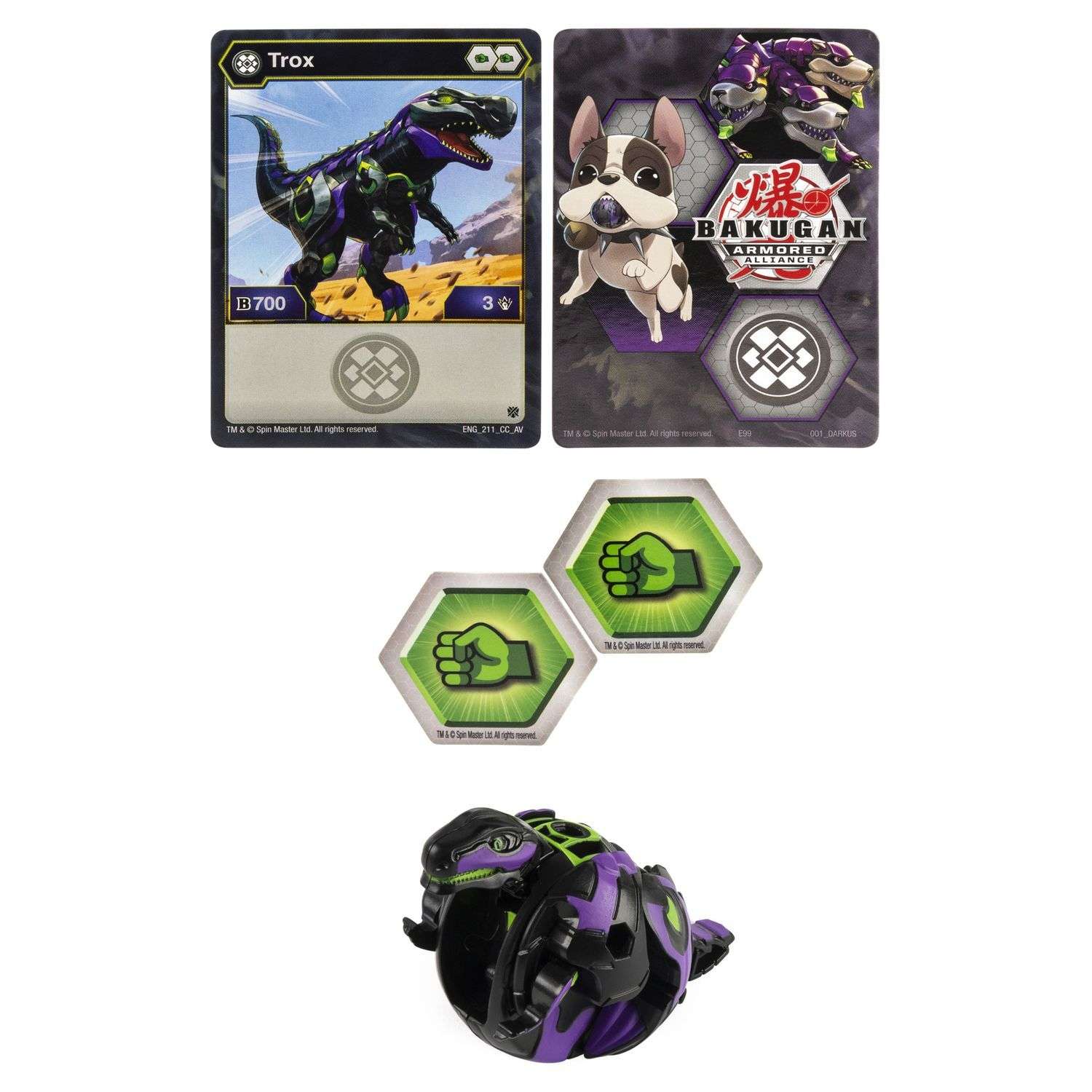 Фигурка-трансформер Bakugan S2 Trox V2 Black6055868/20124096 - фото 1