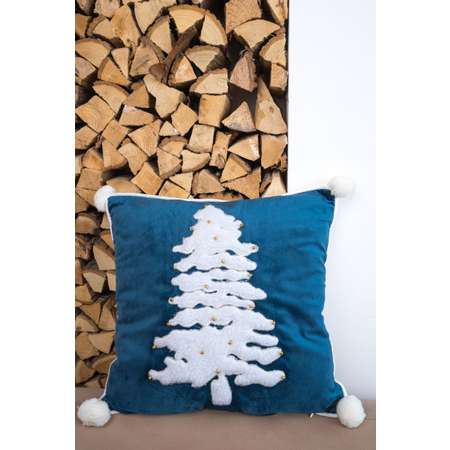 Чехол для подушки Arya Home Collection 45x45 Tree Синий