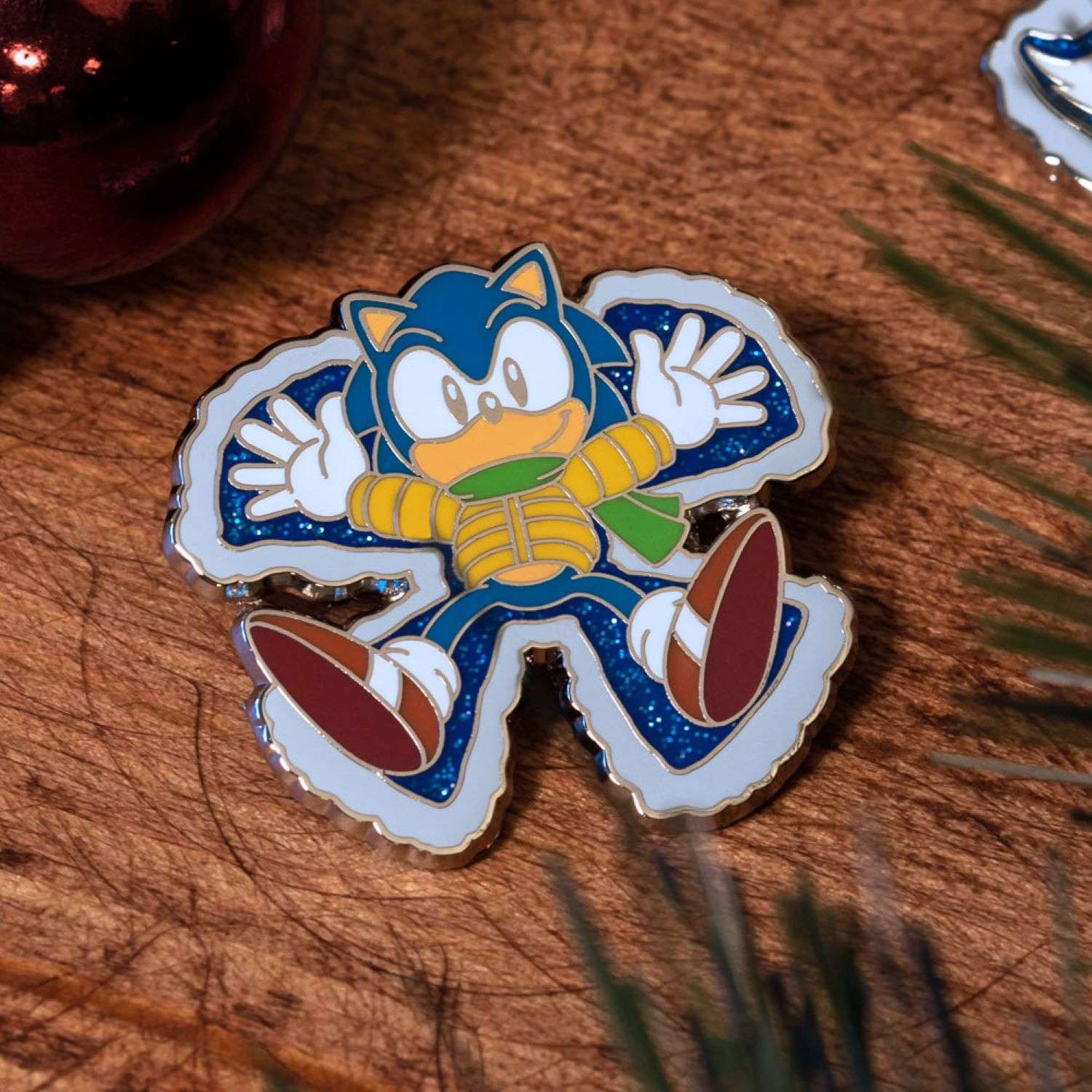 Набор значков Sonic The Hedgehog Снежный ангел 2 шт – Соник и Тейлз - фото 2
