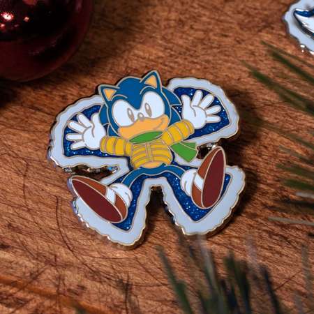 Набор значков Sonic The Hedgehog Снежный ангел 2 шт – Соник и Тейлз