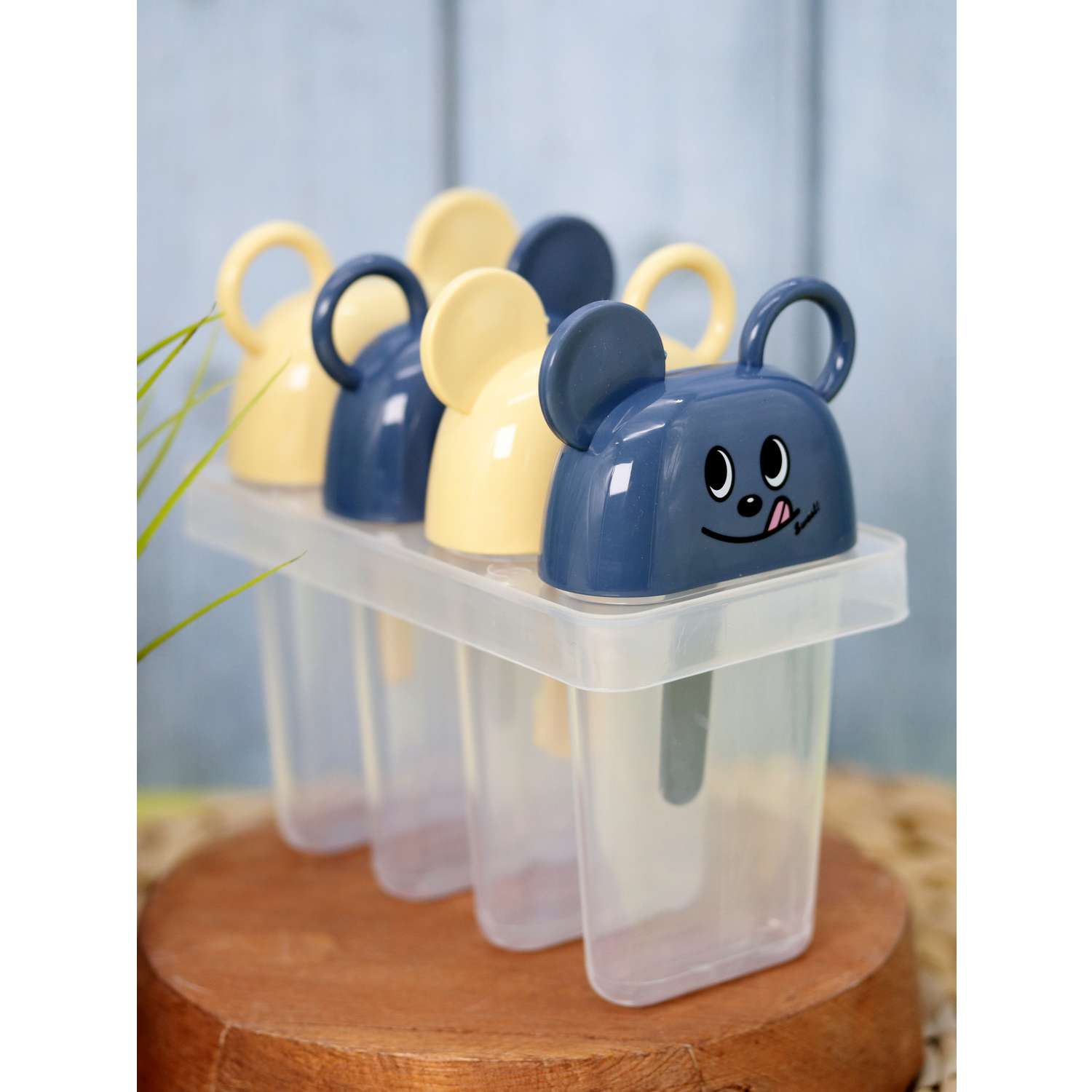 Формочки для мороженого iLikeGift Mouse yellow-blue - фото 1