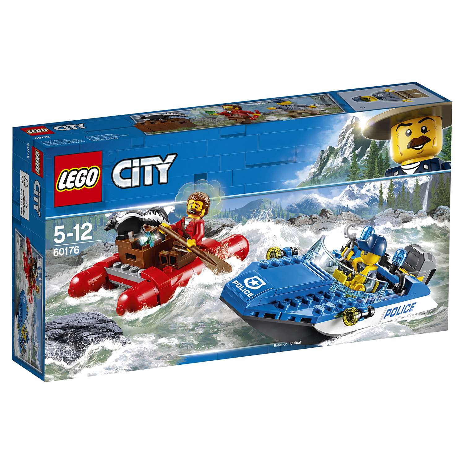 Конструктор LEGO Погоня по горной реке City Police (60176) - фото 2