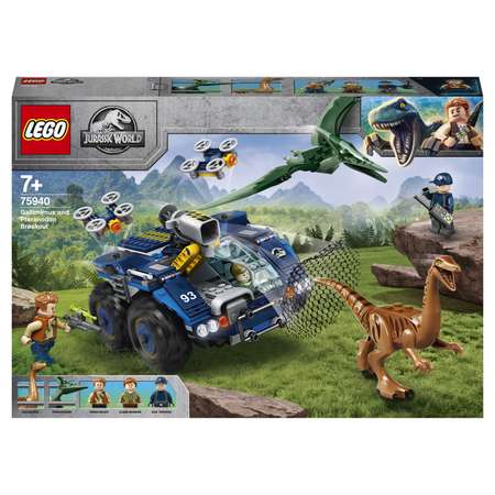 Конструктор LEGO Jurassic World Побег галлимима и птеранодона 75940