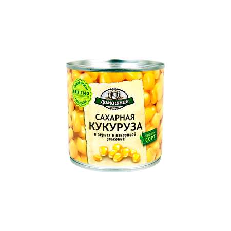 Консервация Домашние заготовки кукуруза консервированная 340 г 3 шт