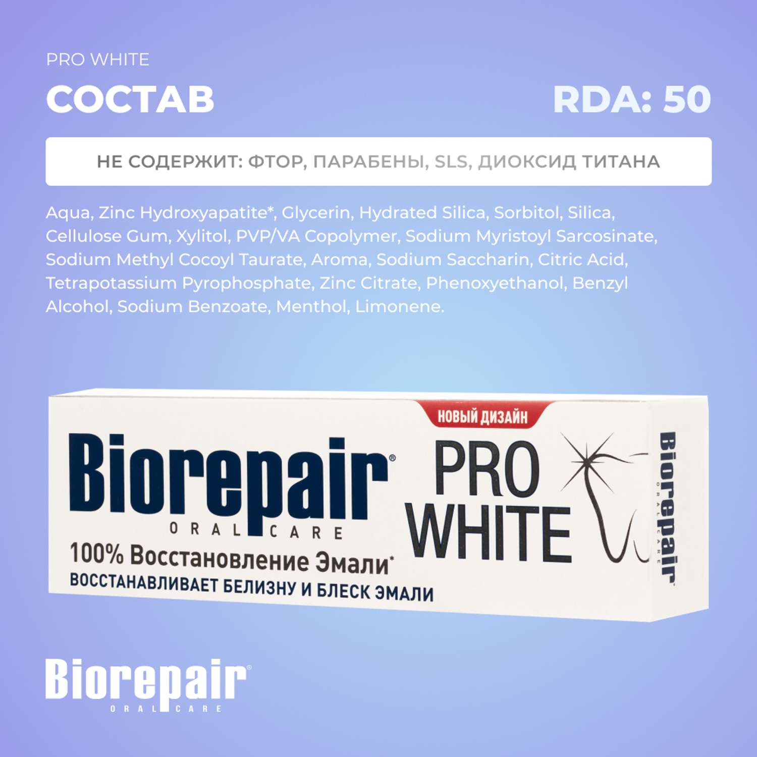 Зубная паста Biorepair Pro White сохраняющая белизну 75 мл - фото 6