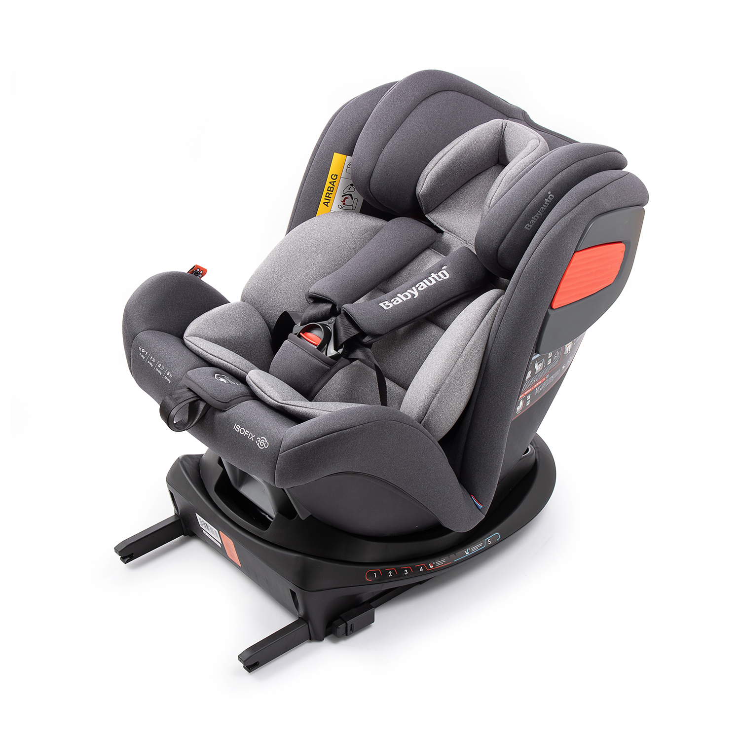 Автокресло Babyauto Giroto 360 Anthracite - фото 4