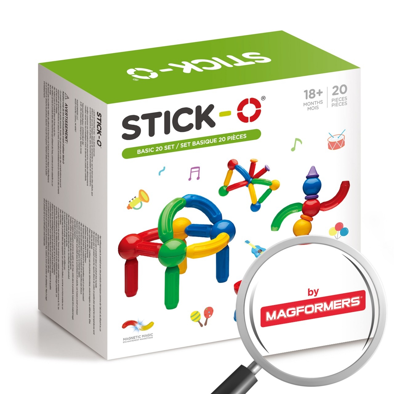 Конструктор STICK-O Basic Set 20 деталей - фото 19