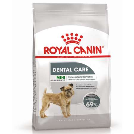 Корм для собак ROYAL CANIN Mini Dental мелких пород предрасположенных к образованию зубного камня 3кг