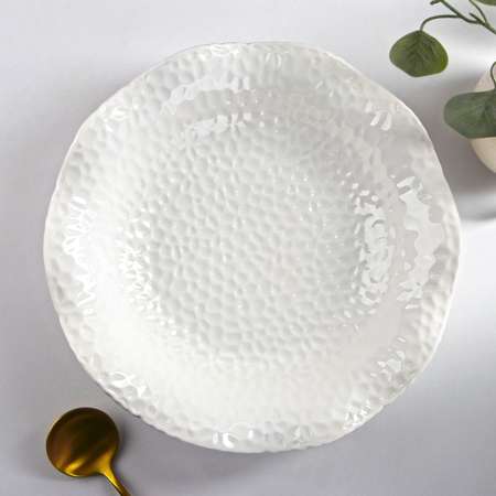 Тарелка Sima-Land керамическая обеденная «Воздушность» 1 1 л d=28 см цвет белый