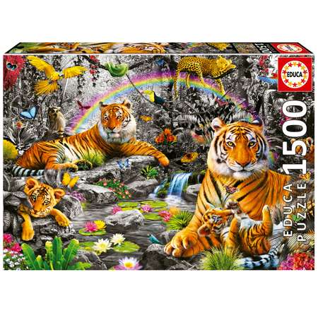 Пазл EDUCA Тигры в джунглях 1500 деталей