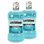 Ополаскиватели для рта LISTERINE Свежая мята 500 мл х 2 шт не содержит спирт