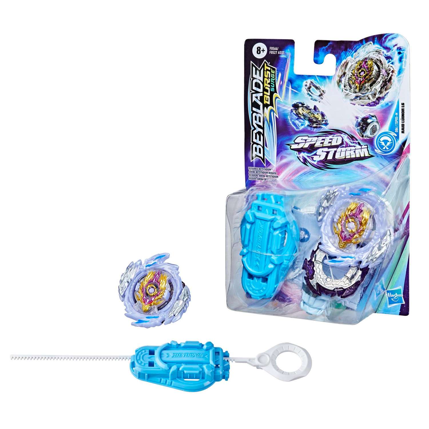 Набор игровой BeyBlade Шторм волчок с пусковым устройством Рейд Луинор F0564EU4 - фото 4